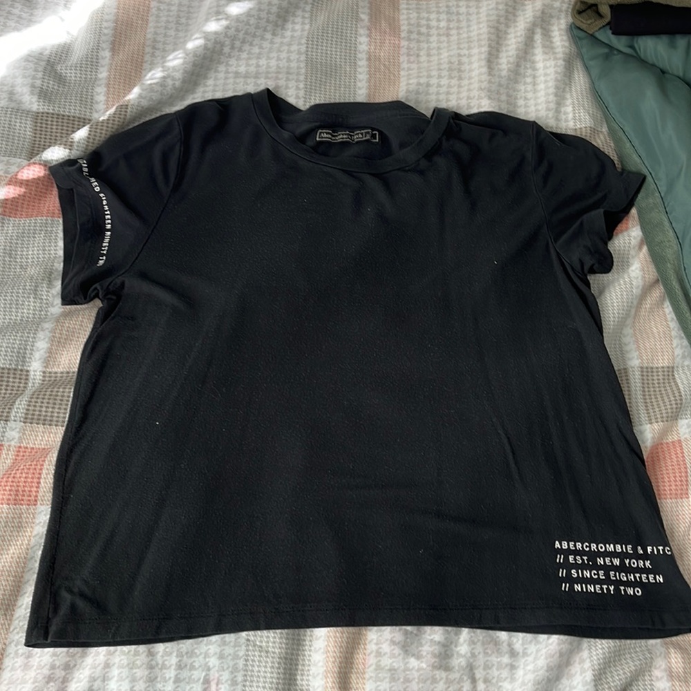 Abercrombie and Fitch Crop Top Black